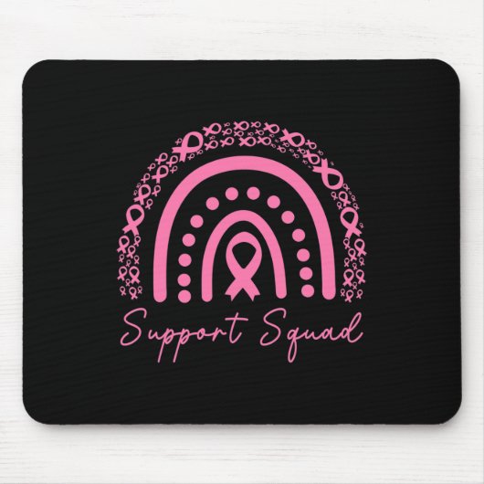 Support Squad Breast Cancer Awareness Husband Pink Muismat (Voorkant)