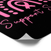 Support Squad Breast Cancer Awareness Husband Pink Poster (Hoek)
