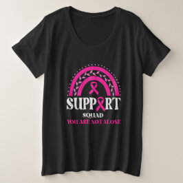 Support Squad Breast Cancer Awareness Leopard Pink Grote Maat T-shirt