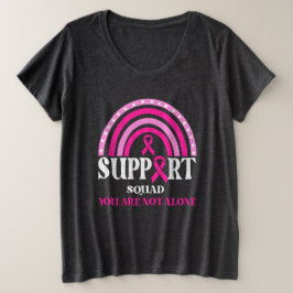 Support Squad Breast Cancer Awareness Leopard Pink Grote Maat T-shirt