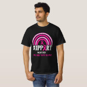 Support Squad Breast Cancer Awareness Leopard Pink T-shirt (Voorkant volledig)