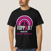Support Squad Breast Cancer Awareness Leopard Pink T-shirt (Voorkant)