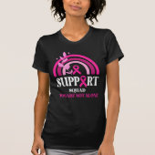 Support Squad Breast Cancer Awareness Leopard Pink T-shirt (Voorkant)