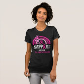 Support Squad Breast Cancer Awareness Leopard Pink T-shirt (Voorkant volledig)