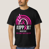 Support Squad Breast Cancer Awareness Leopard Pink T-shirt (Voorkant)