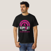 Support Squad Breast Cancer Awareness Leopard Pink T-shirt (Voorkant volledig)