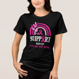 Support Squad Breast Cancer Awareness Leopard Pink Tri-Blend Shirt