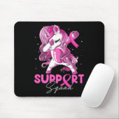 Support Squad Breast Cancer Awareness Pink Dabbing Muismat (Met muis)