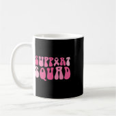 Support Squad Breast Cancer Awareness Pink Ribbon Koffiemok (Links)