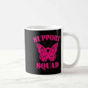 Support Squad Breast Cancer Awareness Pink Ribbon Koffiemok