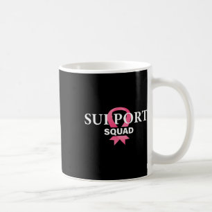Support Squad Breast Cancer Awareness Pink Ribbon Koffiemok