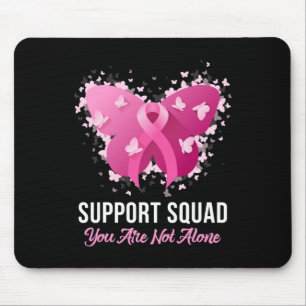 Support Squad Breast Cancer Awareness Pink Ribbon Muismat