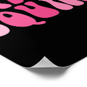 Support Squad Breast Cancer Awareness Pink Ribbon Poster (Hoek)