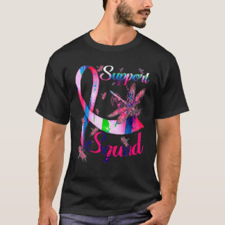 Support Squad Breast Cancer Awareness Pink Ribbon T-shirt
