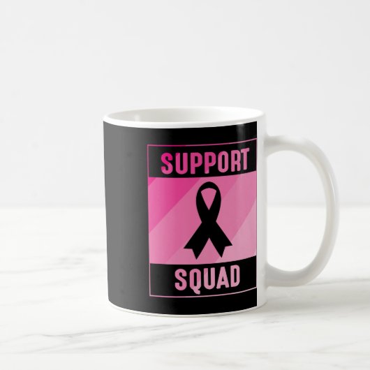 Support Squad Breast Cancer Awareness Premium Koffiemok (Rechts)