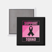 Support Squad Breast Cancer Awareness Premium Magneet (Voorkant / Achterkant)