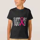 Support Squad Breast Cancer Awareness Ribbon Fight T-shirt (Voorkant)