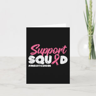 Support Squad Breast Cancer Awareness Ribbon Manne Kaart