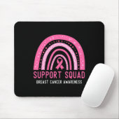 Support Squad Breast Cancer Awareness Ribbon Pink Muismat (Met muis)