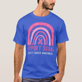 Support Squad Breast Cancer Awareness Ribbon Pink T-shirt