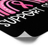 Support Squad Breast Cancer Awareness Survivor Pin Poster (Hoek)