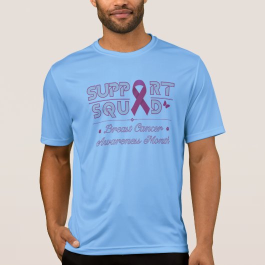 Support Squad-Breast Cancer Awareness T-shirt (Voorkant)