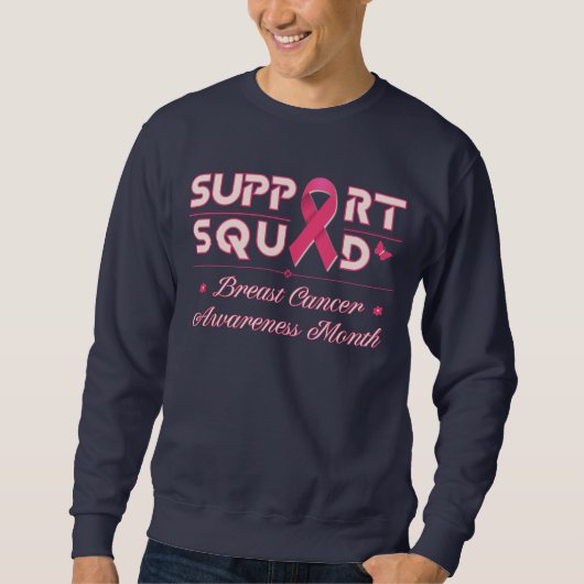 Support Squad-Breast Cancer Awareness T-shirt (Voorkant)