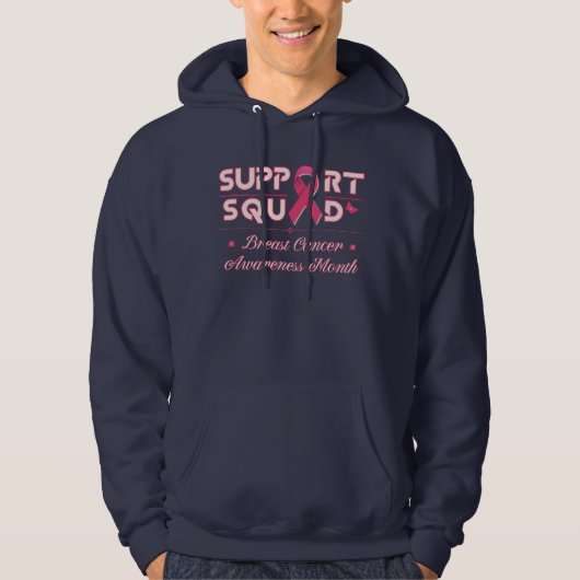 Support Squad-Breast Cancer Awareness T-shirt (Voorkant)