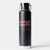Support Squad-Breast Cancer Awareness Waterfles (Achterkant)