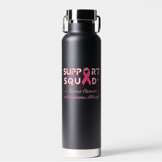 Support Squad-Breast Cancer Awareness Waterfles (Voorkant)
