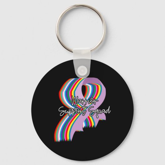 Support Squad Cancer Cancer Survivor Awa Sleutelhanger (Voorkant)