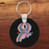 Support Squad Cancer Cancer Survivor Awa Sleutelhanger (Voorkant)