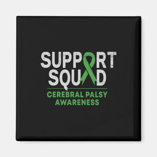 Support Squad Cerebral Palsy Awareness Month CP GR Magneet (Voorkant)