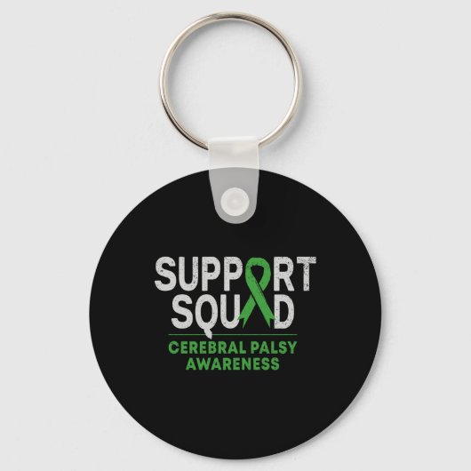 Support Squad Cerebral Palsy Awareness Month CP GR Sleutelhanger (Voorkant)