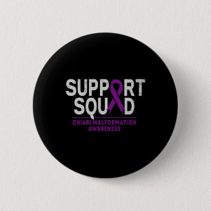 Support Squad Chiari Malformation Awareness Paars Ronde Button 5,7 Cm