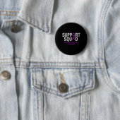 Support Squad Chiari Malformation Awareness Paars Ronde Button 5,7 Cm (In situ)