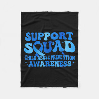 Support Squad Child Prevention Awareness Blue Fleece Deken