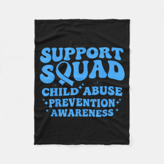 Support Squad Child Prevention Awareness Blue Fleece Deken