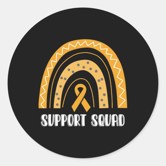 Support Squad Complex Regional Pain Syndrome Aware Ronde Sticker (Voorkant)