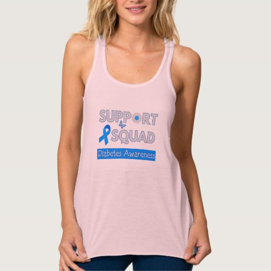 Support Squad - Diabetes Awareness Month Design Tanktop (Voorkant)