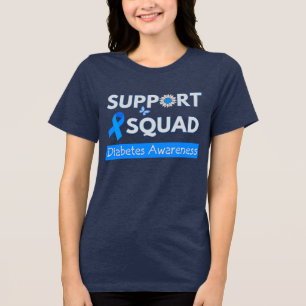 Support Squad - Diabetes Awareness Month Design Tri-Blend Shirt