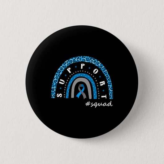 Support Squad Diabetes Rainbow T1d T2d Warrior Ronde Button 5,7 Cm (Voorkant)