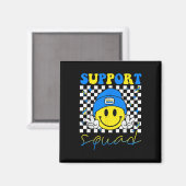 Support Squad Down Syndrome Awareness Day Groovy Magneet (Voorkant / Achterkant)