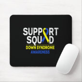 Support Squad Down Syndrome T21 Awareness Blue Yel Muismat (Met muis)