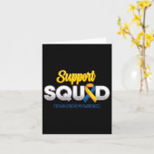 Support Squad Down's Syndrome Awareness T21 Hope W Kaart (Gele Bloem)