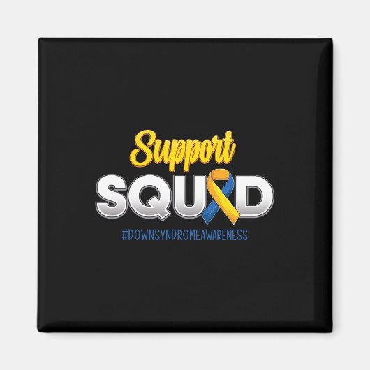 Support Squad Down's Syndrome Awareness T21 Hope W Magneet (Voorkant)