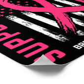 Support Squad Draag Roze Friend Breast Cancer AWar Poster (Hoek)
