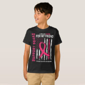 Support Squad Draag Roze Friend Breast Cancer AWar T-shirt (Voorkant volledig)