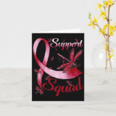 Support Squad Dragonfly Brain Aneurysma Bewustzijn Kaart (Gele Bloem)
