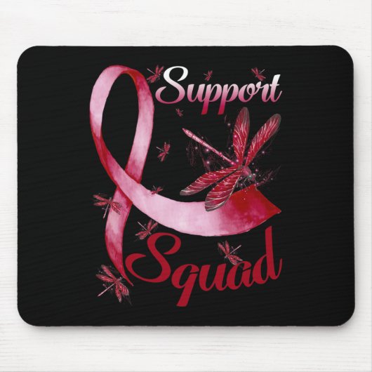 Support Squad Dragonfly Brain Aneurysma Bewustzijn Muismat (Voorkant)